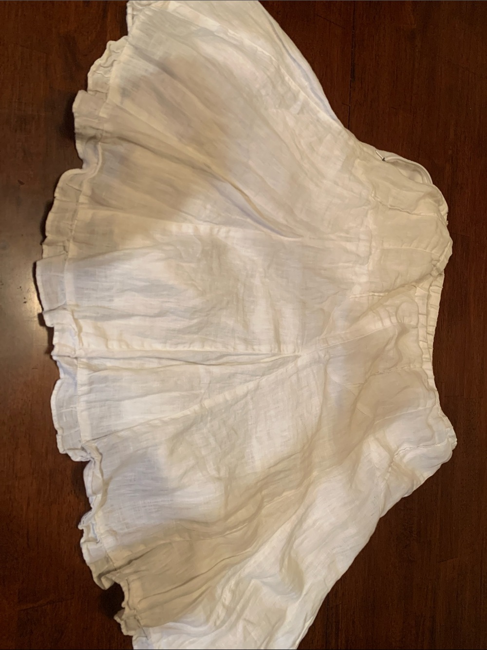 130% lino authentic Italian linen white skirt with lining,summer must have!